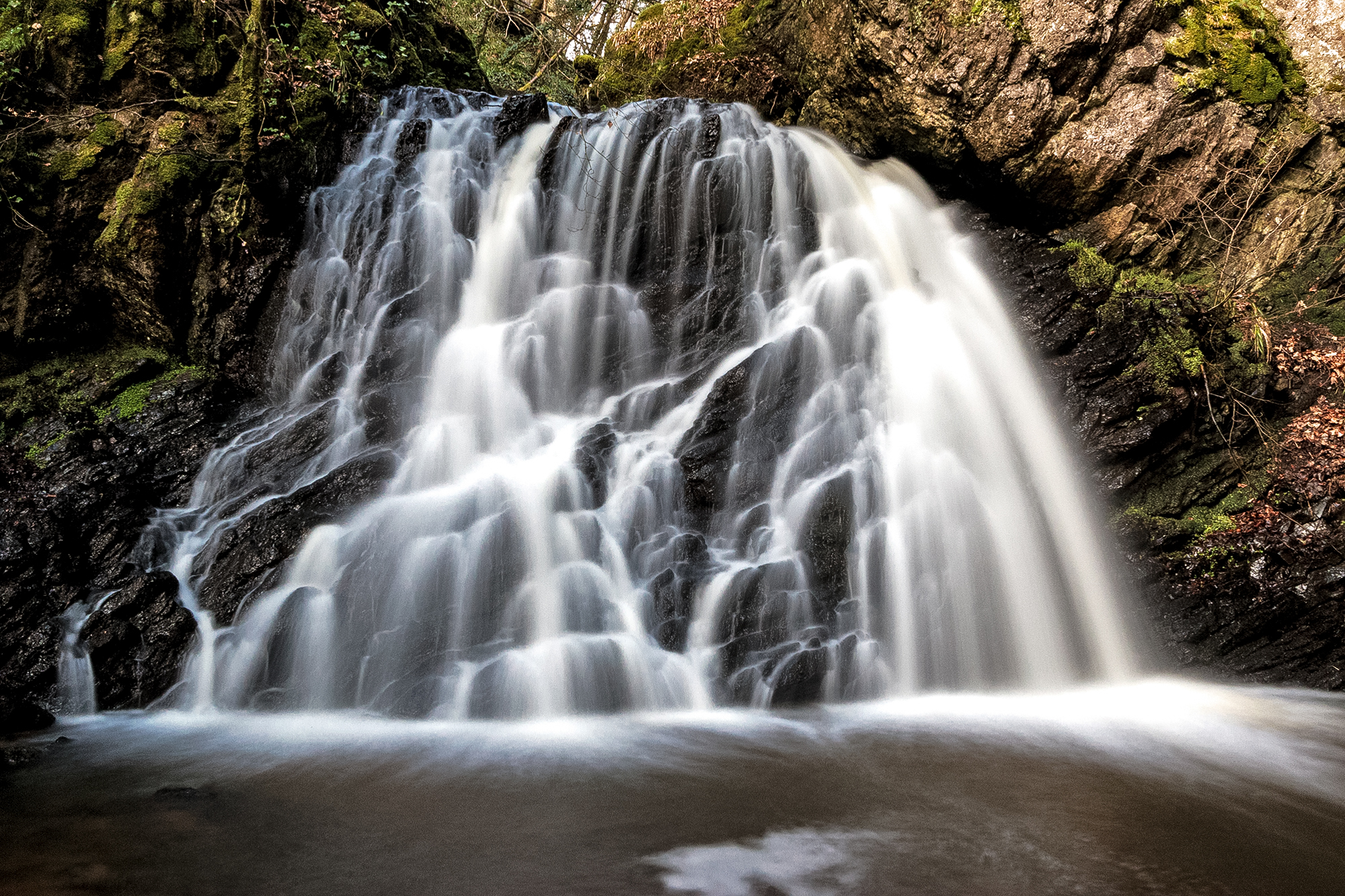 The Fairy Glen waterfall
