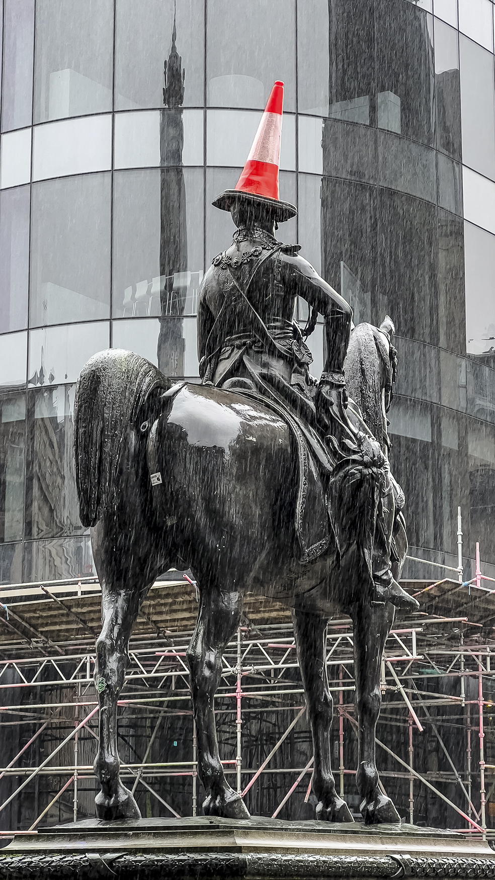 The Duke of Wellington's Hat - From the early 1980’s through to the present day, the traffic cone adorning the statue of the Duke of Wellington in Glasgow has become synonymous with Glaswegian humour as well as an international landmark