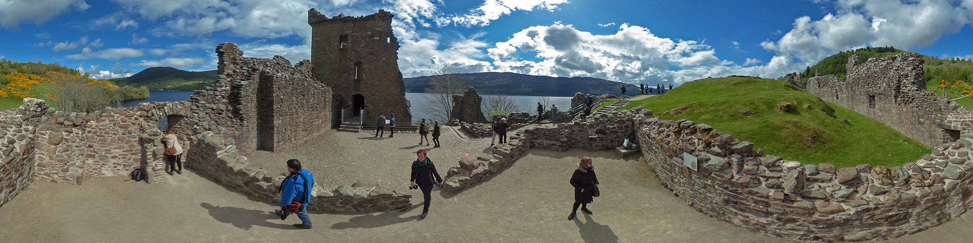 Urquhart Castle, castle, 360 panoramic photography, virtual tours
