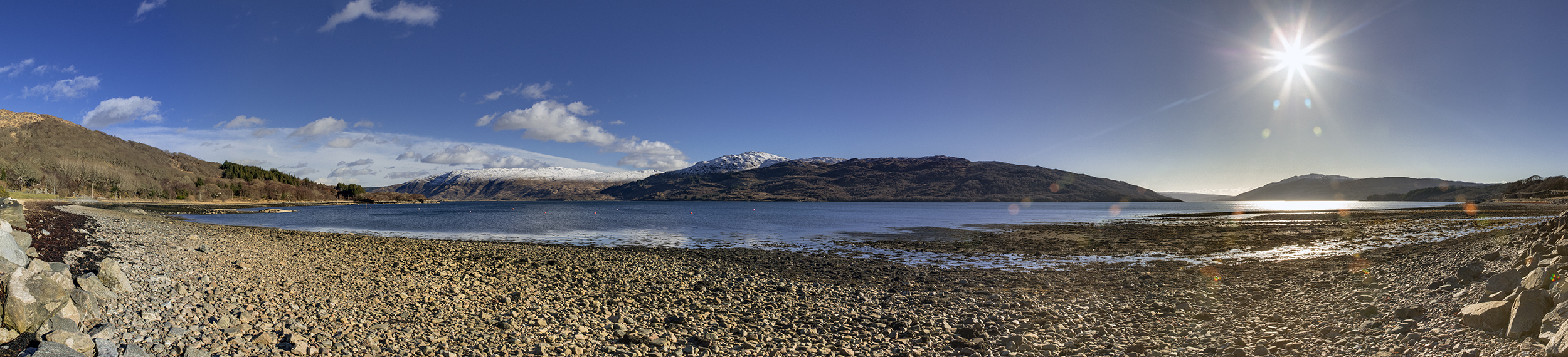 Panorama looking over Loch Sunart